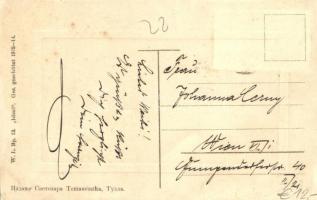 Tuzla, Srb. crkva i skola / Serbian Orthodox Cathedral and school. W. L. Bp. 12. Ideal (EK)