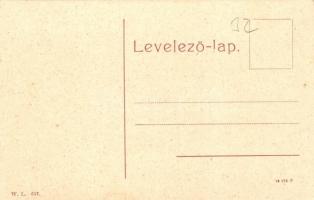 Kula, Ferenc József tér a gőzfürdővel, Gépműhely, üzlet. W. L. 657. / square, steam bath, spa, machi...