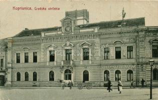 Kapronca, Kopreinitz, Koprivnica; Gradska viecnica / Városháza. W. L. Bp. 1564. / town hall (fa)