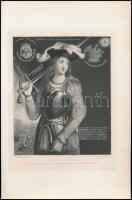 cca 1880 Jeanne d'Arc, 3 db acélmetszet, Goupil & Compagnie, 21×16,5 cm