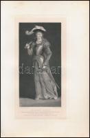 cca 1880 Jeanne d'Arc, 3 db acélmetszet, Goupil & Compagnie, 21×16,5 cm