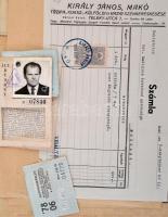 Egy cipősdoboznyi vegyes papírrégiség: iratok, levelek, stb., érdekes, átnézésre érdemes anyag!