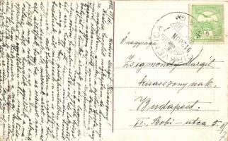 Crikvenica, Cirkvenica; Hafen / Kikötő. W. L. Bp. 3863. / Luka / port, molo, boats (kopott sarkak / ...