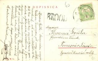 Bród, Brod na Savi, Slavonski Brod; Brodska bolnica / Broder Spital / Kórház. W. L. 146. / hospital ...