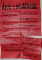 1914 július 28. Népfölkelési hirdetmény  a háború kitörésének napján 60x90cm