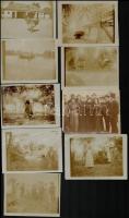 1905-1914 Negyed, Farkasd (Felvidék), 55 db korabeli fotó, változatos anyag, érdekes képekkel, utcaképek, állatok, természet, hátoldalon feliratozva, vegyes állapotban, 9x12 cm