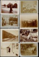 1911-1912 Sárospatak, 59 db korabeli fotó, változatos anyag, érdekes képekkel, köztük atlétikai klub...