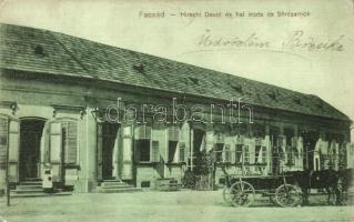 1910 Facset, Facsád, Faget; Hirschl Dávid és fia iroda és sörcsarnok / shop and beer hall (EK)