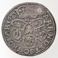 Erdélyi Fejedelemség 1673. 12 Denáros Garas Ag "Apafi Mihály" (3,42g) T:2- lyuktömött / Pr...