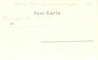 1899 Ramsau am Dachstein, Gasthof Wimbach-Klamm. L. Vonderthann  / guest house, inn