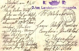 Kobarid, Caporetto; Post office's autobus + K.u.K. 2/155. Landsturm-Kompagnie (fl)