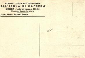 Venice, Venezia; Albergo Ristorante Bolognese All' Isola di Caprera / hotel and restaurant (EK)