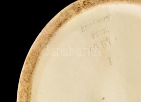 Zsolnay régi butella, jelzett, máz alatti repedésekkel, alján lepattanásokkal, m: 25 cm