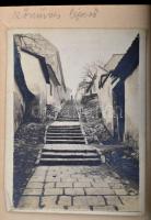 cca 1910-1930 Budapest, Tabán fotó és újságkivágás gyűjtemény, 44 db korabeli fotóval, 24 db korabel...