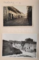 cca 1910-1930 Budapest, Tabán fotó és újságkivágás gyűjtemény, 44 db korabeli fotóval, 24 db korabel...