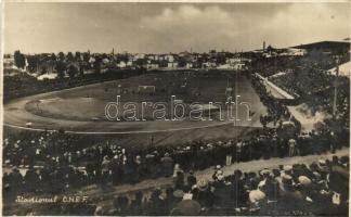 1934 Bucharest, Bukarest, Bucuresti; Stadionul ONEF (Stadionul Oficiul National de Educatie Fizică) / Romanian stadium, football match, sport. M. Nesa photo