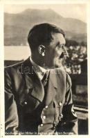 Reichskanzler Hitler in seinen geliebten Bergen / Adolf Hitler. NSDAP German Nazi Party propaganda, swastika. Photo Hoffmann, München (EK)