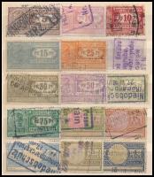 Kis német okmánybélyeg tétel közepes berakólapon