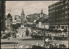 1956 a Dorog játékosainak (Bakonyi, Prohászka, Pálmai, stb.) aláírásai levelezőlapon