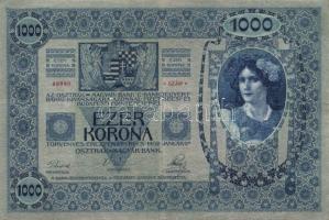 1902. 1000K 2klf (normál rózsaszínű) papíron T:II