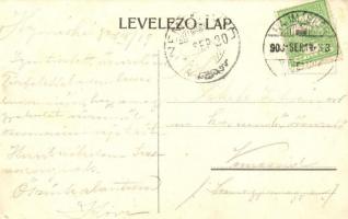 1908 Üdvözlet a veszprémi hadgyakorlótérből. Őfelsége a császár és király jelenléte alkalmából készü...