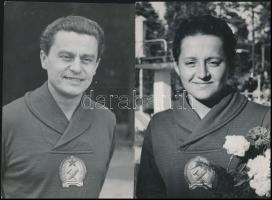 1952 Helsinki, Az olimpiai játékokon szereplő magyar és külföldi sportolók fotói, köztük Gyenge Valé...