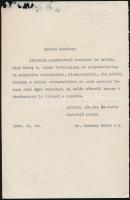 1936 Gombocz Endre (1882-1945) botanikus Pekár Mihályhoz (1871-1942) címzett levele