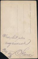 1919 Magyar katona fotója, hátulján feliratozva, sérült, 13,5×8,5 cm