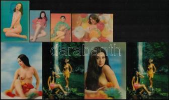 8 db erotikus 3D kép és képeslap / Erotic 3d images