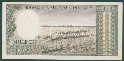Laosz 1962-63. 1K, 5K, 10K, 20K, 50K (2x) klf aláírásokkal, 200K, 1000K teljes sor! T:I