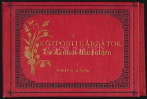 cca 1900 A Központi Kárpátok / Die Central-Karpathen. Eperjes, Divald K. és fia, leporelló album 18 ...