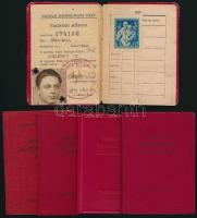 1945-1967 Hartai László (1925-1987) legfelsőbb bíró párttagkönyvei, 5 db