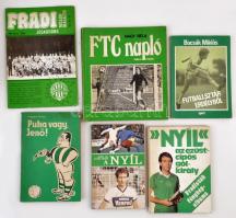 6 db a Ferencvárosi FTC-vel foglalkozó sport könyv.