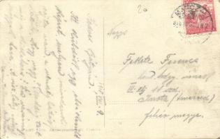 1918 Marcali, fürdőzők a tónál, köztük katonák. photo (EK)