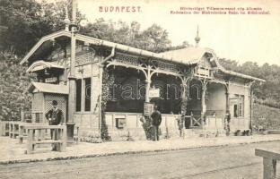 1915 Budapest II. Hűvösvölgyi villamos vasút végállomás / Endstation der Elektrischen Bahn im Kühlenthal