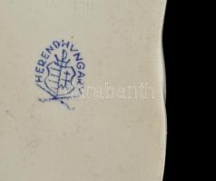 Herendi porcelán cipő, 2 db, kézzel festett, jelzett, hibátlan, h: 10 cm, m: 5 cm