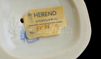 Herendi porcelán kakas, kézzel festett, jelzett, hibátlan, m: 12 cm