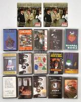 15 db műsoros magnókazetta, köztük Hobo, Karthágó, Kispál és a Borz + 2 db DVD-film