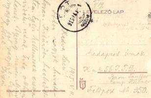 1915 Fót, látkép, templom belső a sírbolt oltárral. Brandtner testvérek kiadása
