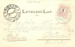 1899 Korompa, Krompach; Vasgyár. Balkányi S. kiadása / iron works, factory