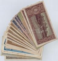 31db-os vegyes magyar pengő bankjegy tétel T:III