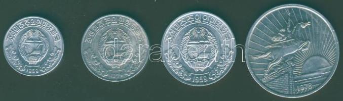 Észak-Korea 1959-78. 1Ch, 5Ch, 10Ch, 50Ch T:2,3