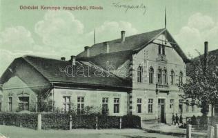 Korompa, Krompach; Vasgyár fő iroda. Balkányi S. kiadása / iron works main office (EK)