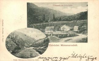 1900 Máramaros, Maramures; Útkaparói lak a Priszlopon, Határ Bukovina felől. Kaufman Ábrahám kiadása / border from Bukovina, villa on Prislop