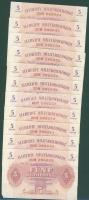 Ausztria/nemzetközi megszállás 1944. 5Sch (32x) egy-két kivétellel egymásutáni sorszámokkal T:sarokhibával, kisebb beszakadásokkal, egyébként I-