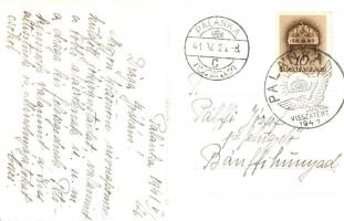 1941 Palánka, Bácska-Palánka, Backa Palanka; utcakép, drogéria, B. Pavkov és Zarko Protis üzlete / s...