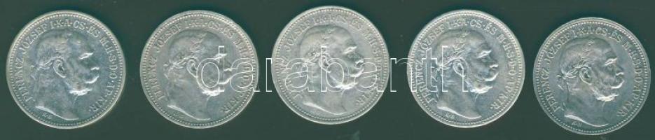 1K Ag 1914 (1x), 1915 (2x), 1916 (2x) T:2,3