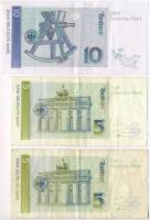 Németország 1991. 5M (2x) + 10M T:III
Germany 1991. 5 Mark (2x) + 10 Mark C:F