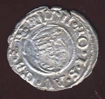 1590. Denár Ag Rudolf, hiányosan vert "U" betűvel T:2-