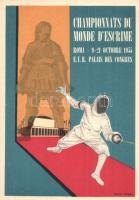 1955 Roma, Federazione Italiana di Scherma, Fédération Internationale dEscrime, Championnats du Monde dEscrime / World Fencing Championship in Rome s: Elio Tomei